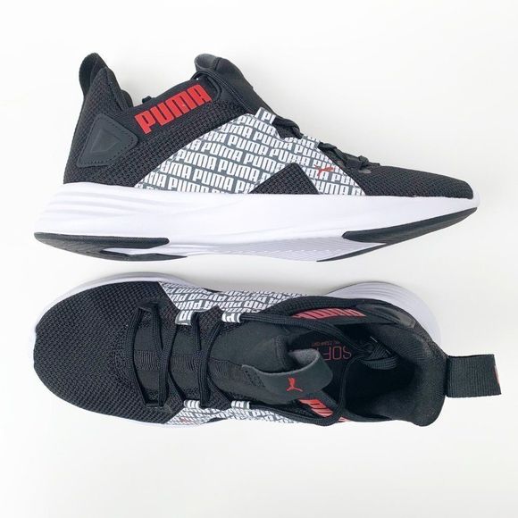 Puma Soft Foam Optimal Comfort Black Sneaker Shoes Size Youth 5.5 / Woman’s 7 - Picture 10 of 14